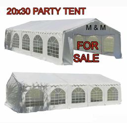 20' x 30' Heavy Duty Party Tent & Carport with Removable Sidewalls and Double Doors, Large Canopy Tent, Sun Shade Shelter, for Parties, Wedding, Outdo