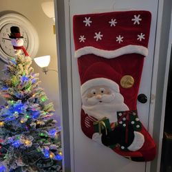 Jumbo Santa Christmas Stocking 44" L x 24 W