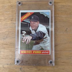 New York Yankees Whitey Ford Baseball Card Great Condition