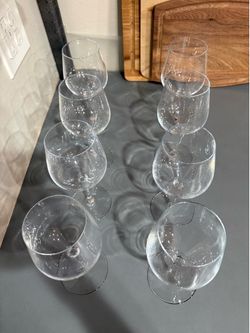 Crate and Barrel large wine glasses