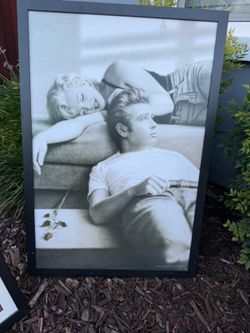 James Dean, couple photo with Marilyn