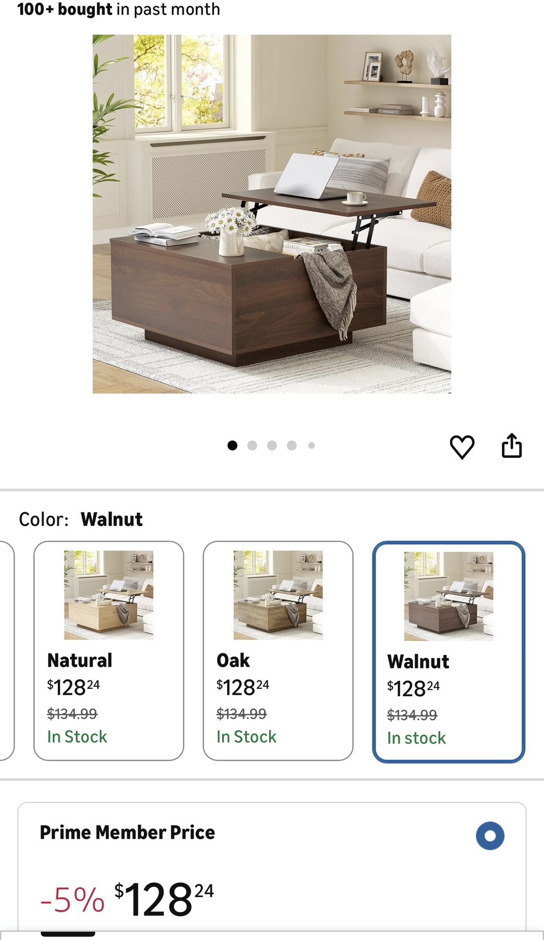 Coffee Table Storage