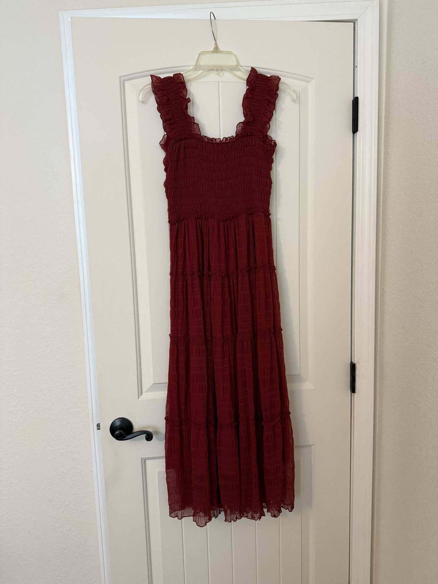 long sleeve sleep dress Catherine Nightgown with Ruffle Hem Dress style:Dress New Mother Summer Dress Cute Spring Dresses | front placket with three