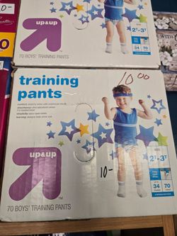 Up & Up Boys' Training Pants Size 2T-3T 70 Count