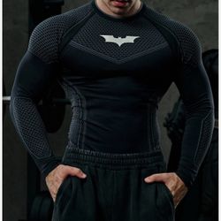 YOUNGLA - LONGSLEEVE BATMAN COMPRESSION - (SMALL) - 8004 - BLACK