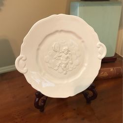 1993 F/F Omnibus Cherub white angel  8 1/2” plate