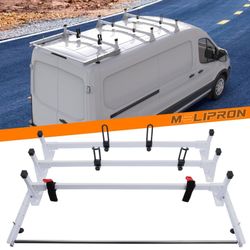 MELIPRON Cargo Van Ladder Rack with Rear Roller 
