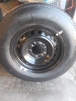 Tire and wheel 255/70r18