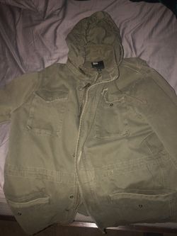 Men’s Cargo Jacket With Zip Hoodie 
