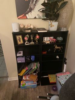 2 Black shelf’s