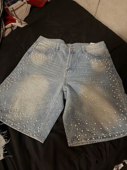 Rhinestone jorts