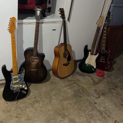 Various guitars