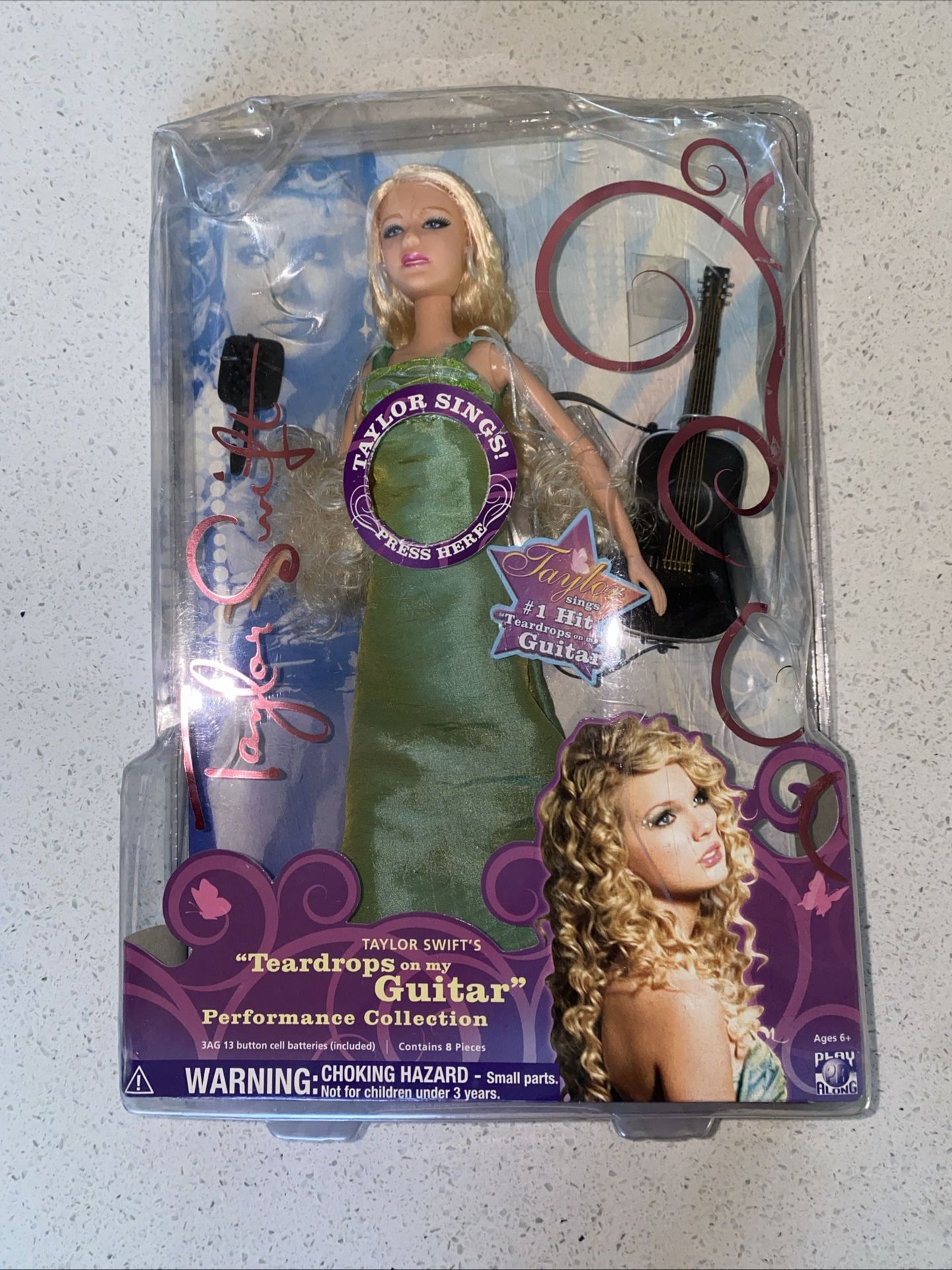 Taylor Swift Teardrops On My Guitar Singing Doll - 2008 Jakks Pacific New Sealed