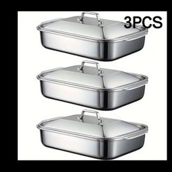 Stainless Steel Silver Pans 3