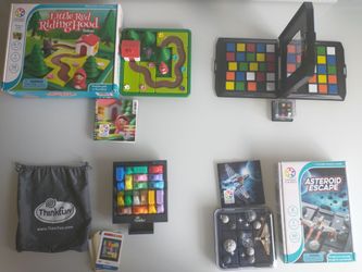 70% savings. LOT of 4 Kids Logic Games: SmartGames, ThinkFun Rush Hour, Rubik's Race, Ages 6-8