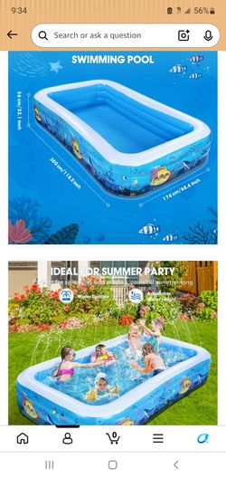 Inflatable Swimming Pool with Sprinkler