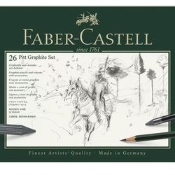 Faber-Castell 26 Piece Pitt Graphite Tin Set. Brand New!