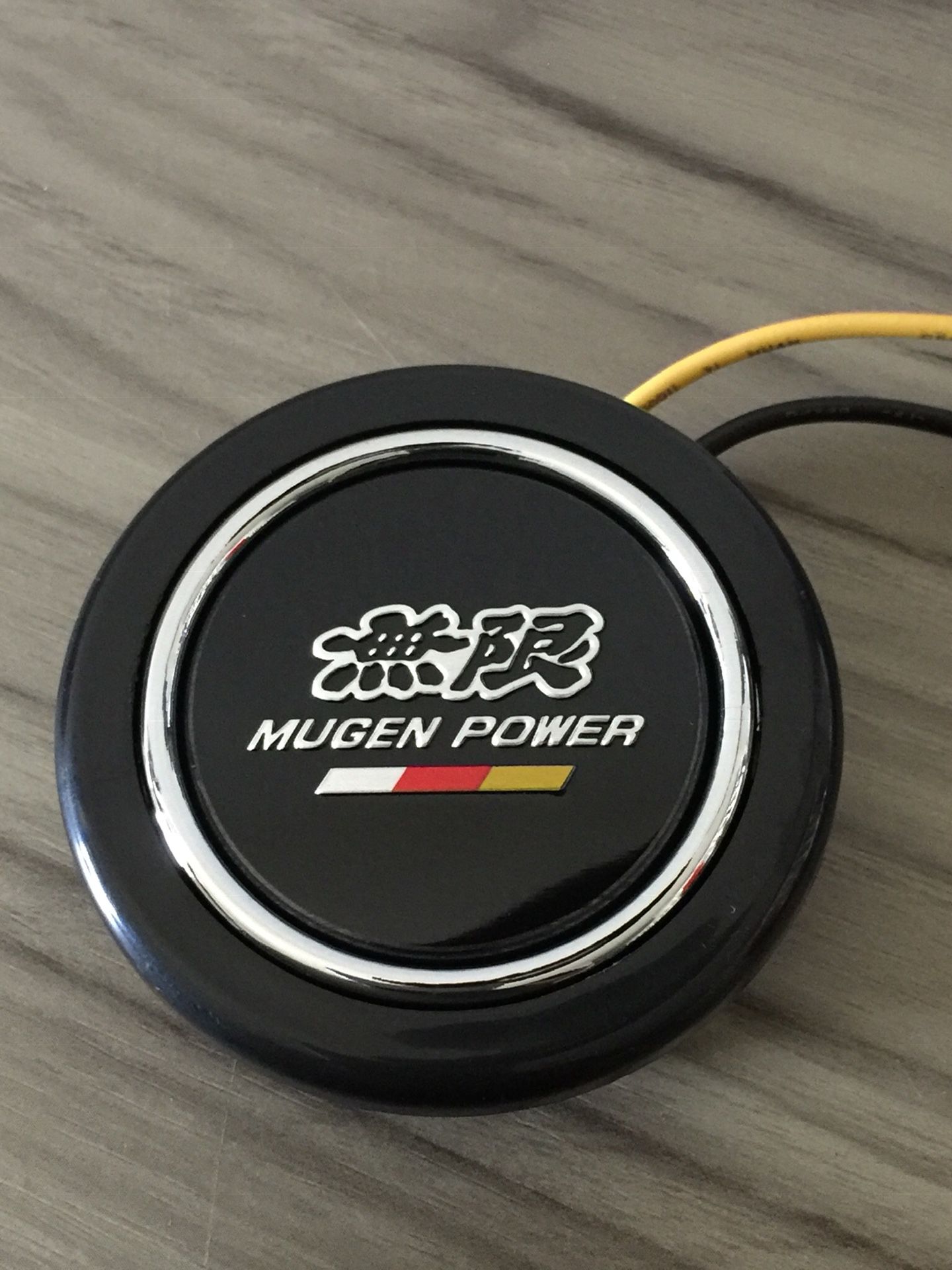 Round Horn Button Mugen Power Logo For Steering Wheels