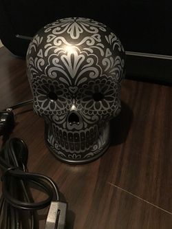 Sugar Skull Electric Wax Warmer Lamp