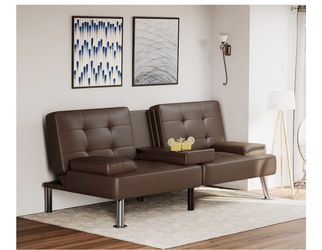 Couch Futon Brown