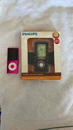 Philip Ipod Nano Silicone Case And Armband Never Used And Pink iPod Nano Unlocked Perfect Condition