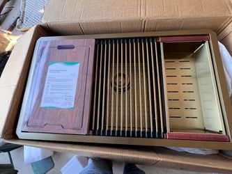 33 in Undermount Gold Stainless Steel Kitchen Sink with Accessories