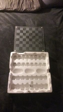 Chess set. Never used..glass