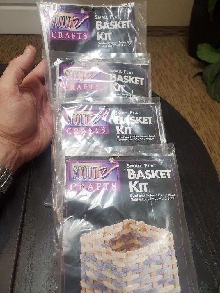Set Of 4 Square Basket Weaving Kits