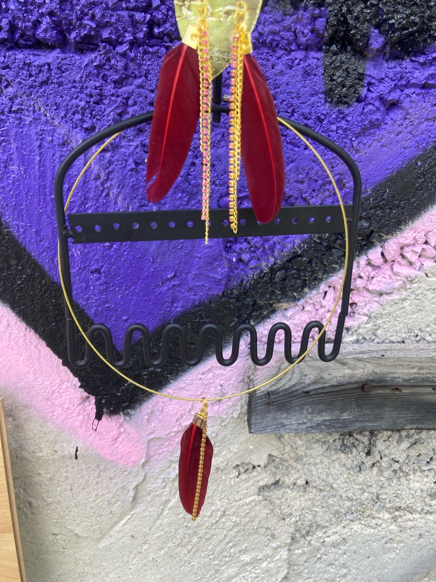 Feathers and pendant