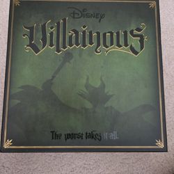 Disney Villainous Board Game - Maleficent, Ursula, Captain Hook, Queen of Hearts, Prince John, Jafar