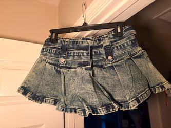 Mineral Wash Micro Mini Skirt