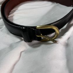 COACH - Men Black Leather Belt