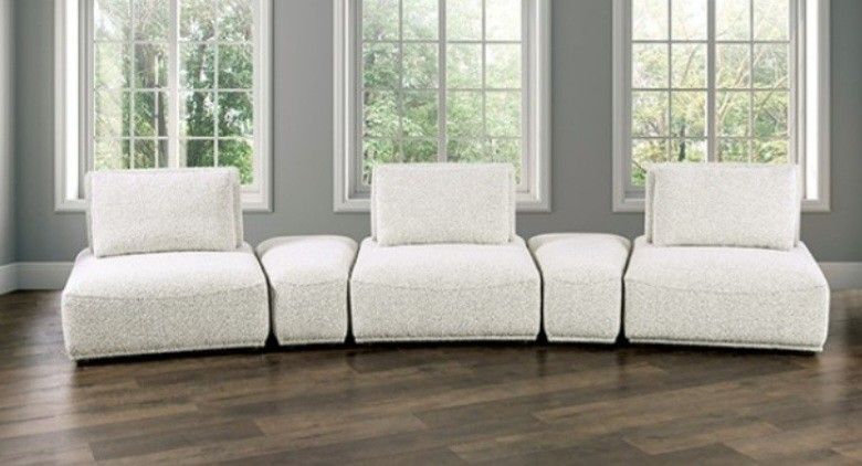 Brand New Grey Modern Style Modular Sectional Sofa 