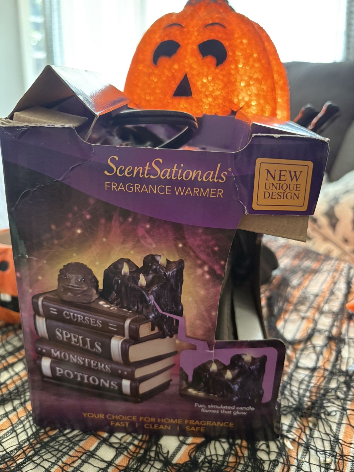 Halloween potion books, wax warmer