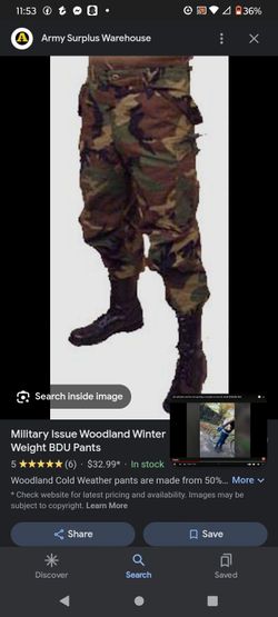 BDU Army Pants Official Arm Pants Chemical Resistance Big Size For Men $20 Or Best Offer