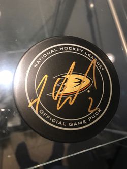 Anaheim Ducks Kevin Bieksa Signed Autographed Puck