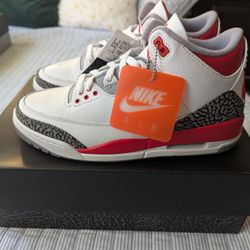 Air Jordan 3 'Fire Red' - Brand New - Size 9