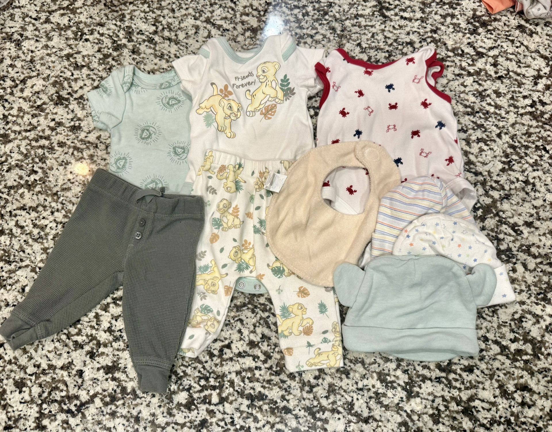 Baby Boy Newborn Lot 
