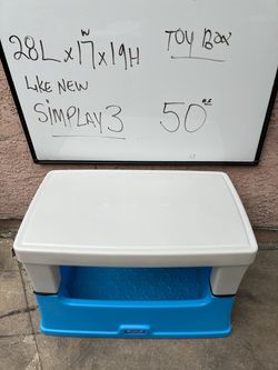 Simplay3 Plastic Toy Box with Lid