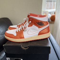 Jordan 1 Mid Electro Orange Size 10.5