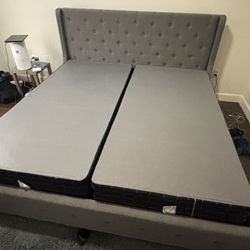 King Size Bed Frame / Mattress 