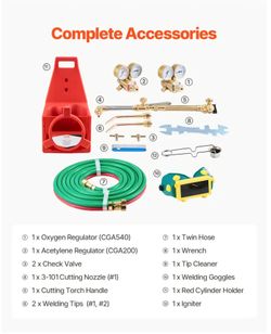 VEVOR Oxygen Acetylene Brazing Kit - no tanks