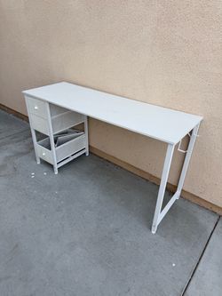 White desk