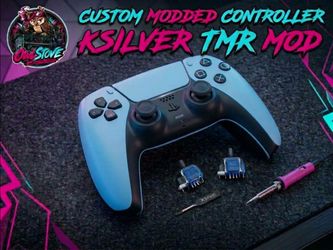 PS5 DualSense Controller (Latest BDM-060) – K-Silver JS13 Pro+ TMR Anti-Drift Joysticks