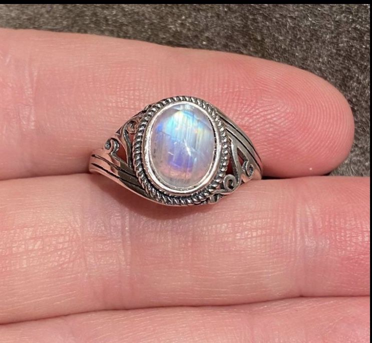 Moonstone Silver Ring S925