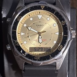 Vintage Casio AMW-320R Arnie ANA-DIGI ALARM CHRONOGRAPH WR 100M MEN'S WATCH