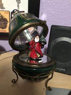 Christmas Santa Egg Decoration Ornament Green