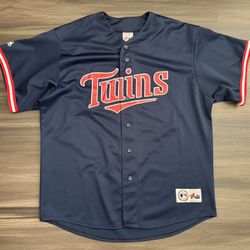 Vintage Majestic Minnesota Twins Doug Mientkiewicz #16 MLB Jersey Adult XL 