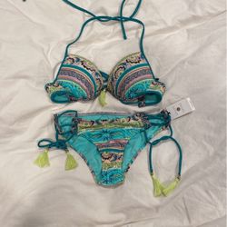 New Cute Bikini Top And Bottom 34B, Small