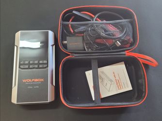 Wolfbox jump starter with air compressor